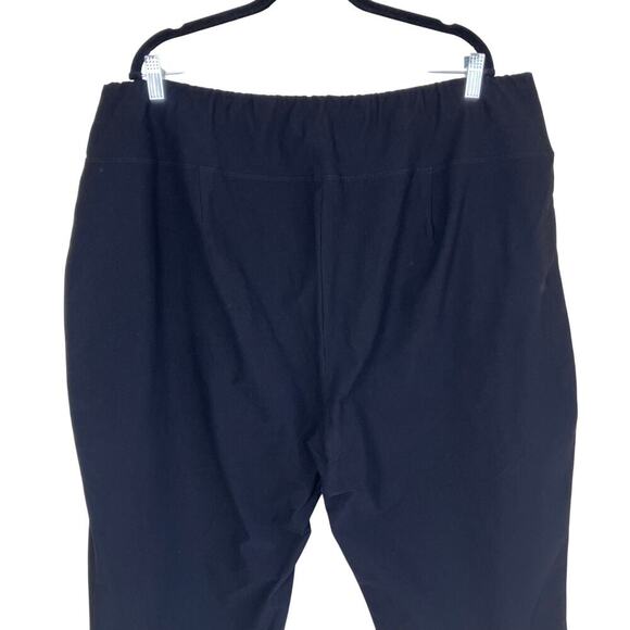 Eileen Fisher Women's Plus Size 3X Black Washable Crepe Slim Ankle Pants Pull-on - Picture 5 of 16